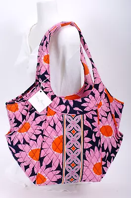 NWT Vera Bradley Side By Side Loves Me Pink Floral Quilted Shoulder Bag  7578 • $48