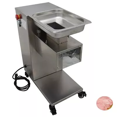 QE Meat Cutting Machine With 12mm Blade 500KG/H Meat Slicer Stainless 160572 • $1019.20