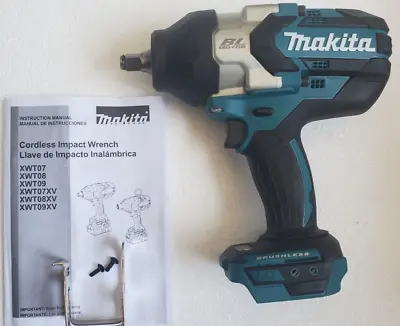 Makita 18v Brushless High‑Torque 1/2  Sq. Drive Impact Wrench Xwt08Z Tool Only • $299.99