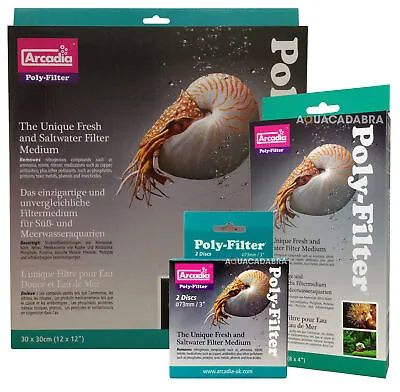 Arcadia Polyfilter Pad External Filter Sump Media Marine Aquarium Fish Tank Poly • £13.75
