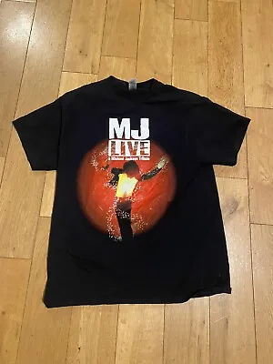 Michael Jackson MJ Live Tribute Concert Las Vegas Black Graphic T-Shirt Size L • $16.99