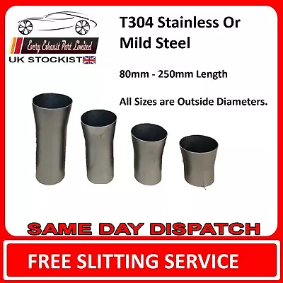 £17.50 • Buy Any Size Tapered Reducer Connector Pipe Tube Mild Steel Or Stainless Steel T304