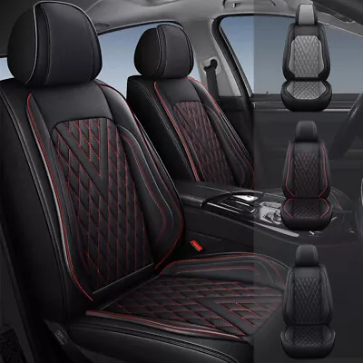 For Mitsubishi Mirage 2015-2024 Car 2/5Pcs Seat Covers Cushion Pad PU Leather • $120.59