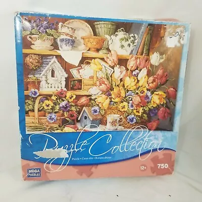 Mega Puzzles Puzzle Collection ~ Flower Shelf ~ 750 Piece Jigsaw NOT COUNTED • $7.99