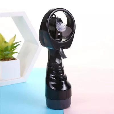 Portable Hand Held Battery Power Fan Air Water Mist Bottle Cooling Spray Office • £7.13