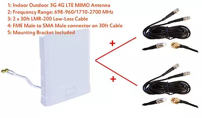 3G 4G LTE MIMO Antenna For AT&T Internet Device Netcomm IFWA-40 IFWA40 • $130