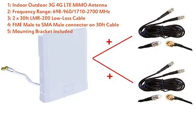 3G 4G LTE Omni MIMO Antenna For Cradlepoint COR IBR600 IBR650 Router 3G/4G Modem • $120