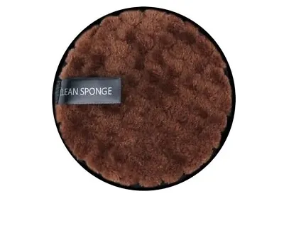 Brown Cleansing Make Up Remover Reusable Face Facial Sponge Cleaner Microfiber • £1.79
