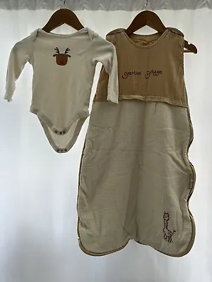 Baby Sleep Bag And Baby Grow Size 6/12 Mths  • £6.39