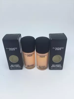 Mac Cosmetics Nail Lacquer ~set Of 2 - Morange & To Dye For- Full Size- Nib • $9.89