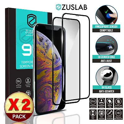 2 X IPhone 12 11 Pro Max Mini FULL Tempered Glass Screen Protector For Apple • $9.95