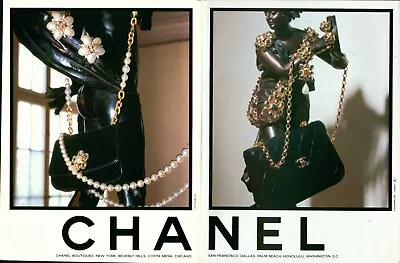 CHANEL Bags Magazine Print Ad Handbag Fashion Purse Accessoires 1990s VTG 1993 • $14.99