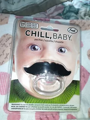 Funny Cute Baby Mustache Dummy Nipple Soother Plug Binky Pacifier • $4.49