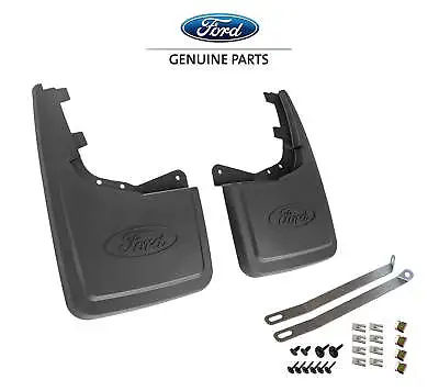 2021-2023 Ford F-150 OEM ML3Z-16A550-BA Black Rear Mud Flaps Splash Guards • $63.95