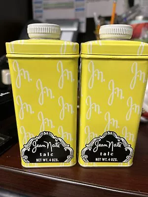 Vintage 1970's JEAN NATE 4 Oz TALC POWDER  No 60 Tin One Is 90% To Full • $25.95