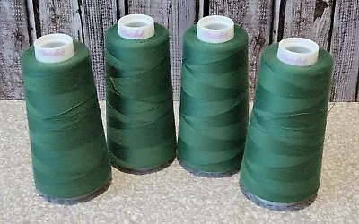 Lot Of 4 Maxi-Lock Serger Thread 3000 Yards Churchill Green Polyester  • $11.99