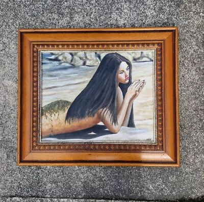 Oil Painting On Board Original Viantmermaid.ex Gallery Piece • £19