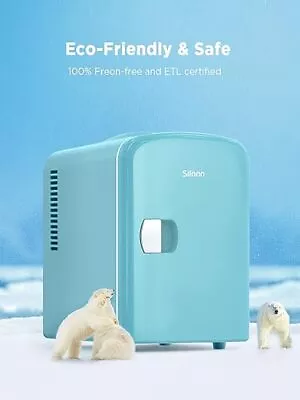 4L Mini Fridge Small Door Compact Freezer Refrigerator Cooler For Office Car 12V • $35.99