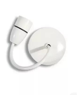 £5.50 • Buy Pendant Light Fiting Set With Ceiling Rose& BC Lamp Holder& 6 Inch Wire Cable