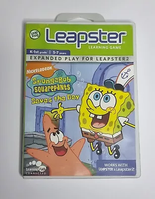 SpongeBob SquarePants Saves The Day LeapFrog Plays Leapster 1 & 2 Kids Game VGC • $16.25