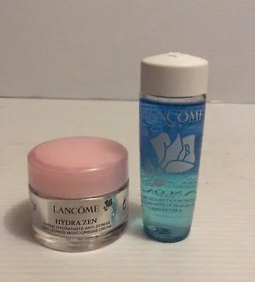 Lancome Hydra Zen Anti Stress Moisturising Cream Gel 15ml & Bi Facil 30ml • £14.99