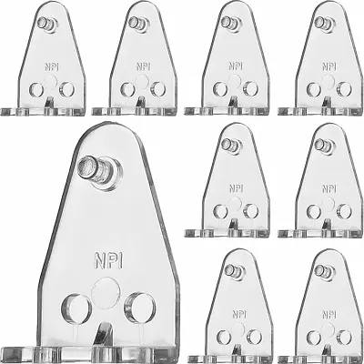 10Pcs Hold Down Bracket For 1  Mini Blinds Bottom Rail Hold Clips Clear PC On Fa • $16.24