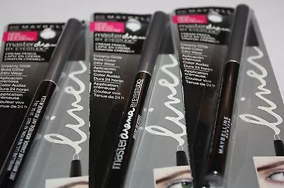 Maybelline Master Drama Eyeliner #410 MADE OF STEEL NEW SEALED LOT OF 3  • $14.50