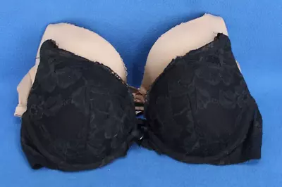 Victoria Secret Body Underwire Padded Push Up Bra Bundle Lot Size 34C #E7243 • $12.99