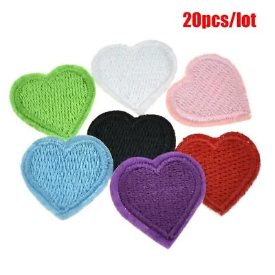 20pcs/lot Iron On Love Heart Appliques Badge Clothes Sticker Patches • $12.99