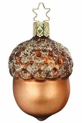 Inge-glas Forest Acorn 10102S020 German Glass Christmas Ornament • $23.79