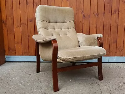 Chair Vintage 60er Relaxing Chair Easy Chair Westnofa Rykken Age 60s Danish A1 • $586.76