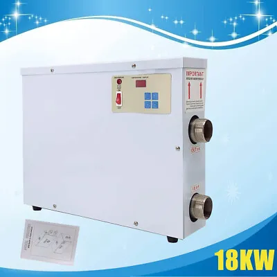 $237.02 • Buy 18KW Electric Swimming Pool Heater Thermostat  Pool SPA Hot Tub Water Heater US