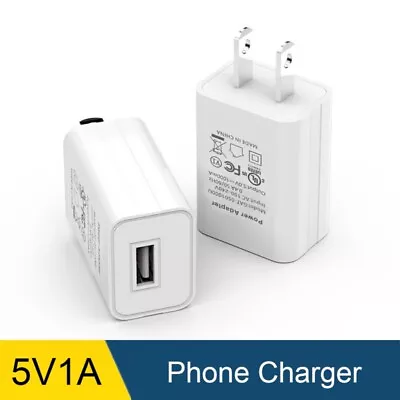 5V 1A US Plug USB AC Wall Charger Power Adapter For IPhone Samsung Bulk • $0.99