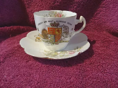 Foley China Queen Victoria 1897 Cup & Saucer Duo • £12.95