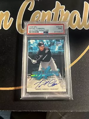 2006 Upper Deck Collection SpXciting Signatures Miguel Cabrera 11/30 PSA 9 • $41.40