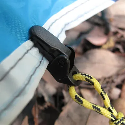 $6.84 • Buy 6/8/40pcs Awning Tent Tarp Clips Locking Clamp Canopy Cover Fixing Pegs