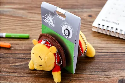 Disney Winne The Pooh Winnie Bear Keychain Keyring Plush Toy • $10.33