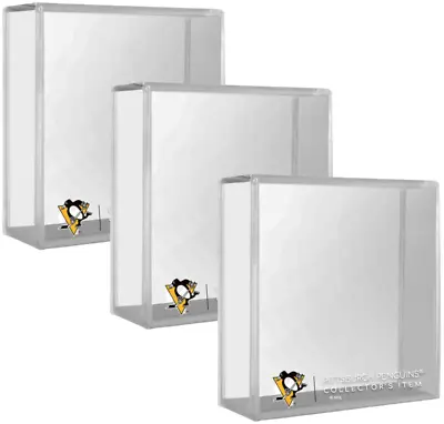 $24.99 • Buy Pittsburgh Penguins Official NHL Collector's Single Puck Display Cases (3-Pack)