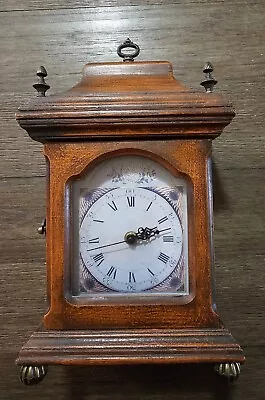 TIANGUAN Quartz Wooden Vintage Mantle SHELF CLOCK Door Key Hooks Ornate Roman • $45