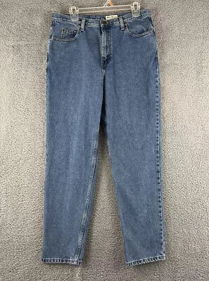 Eddie Bauer Womens Style #2309 Medium Wash Jeans Size 14 Denim Mom Fit • $7.95