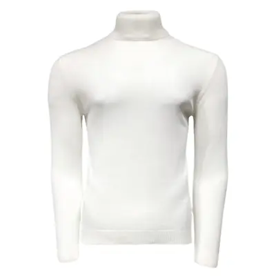 Lavane' 501T Slim Fit Turtleneck Pullover White • $44.99