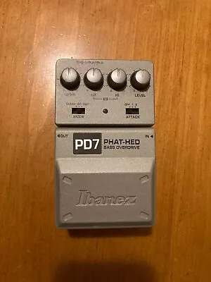 Ibanex Phat-Hed Bass Overdrive PD7 Pedal • $82