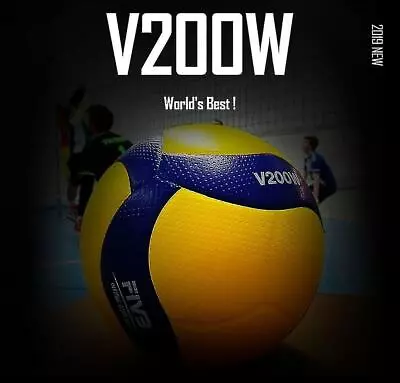 Mikasa V200W 2019 Official FIVB Indoor Volleyball - Blue/Yellow • $38.99