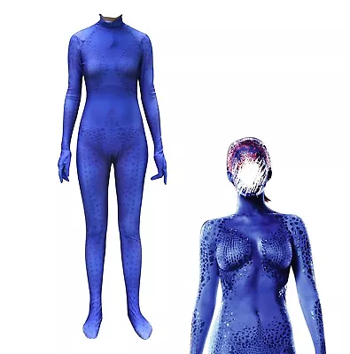 Mystique Cos Bodysuit Raven X-Men Jumpsuit Cosplay Kids Adult Halloween Costume • $46.99