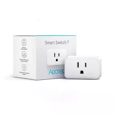 Aeotec Smart Switch 7 Z-Wave Plus S2 Wireless Control Socket Zwave Plug For ... • $94.47