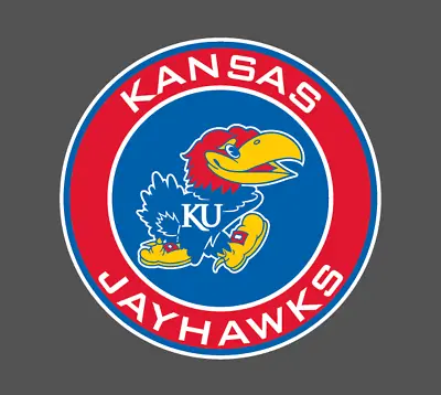 University Of Kansas Jayhawks Sticker Decal - Die Cut Waterproof Vinyl • $5