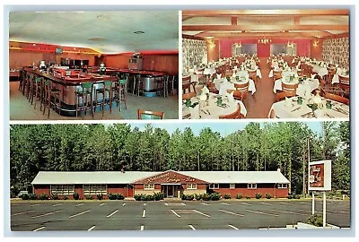 Mount Holly New Jersey Postcard Village Inn Multiview Restaurant C1960 Unposted • $12.97
