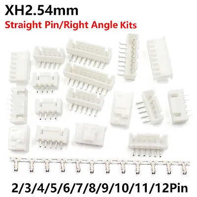 XH2.54 Connector Kits 2.54mm XHB Straight Pin/Right Angle Socket 2Pin-12Pin • £41.58