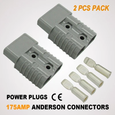 $24.95 • Buy 2x Anderson Style Plug 175a Amp Exterior Truck Solar Connector 12 24v Dc Caravan