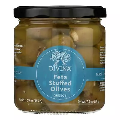 Divina - Olives Stuffed With Feta Cheese - Case Of 6 - 7.8 Oz. • $76.99